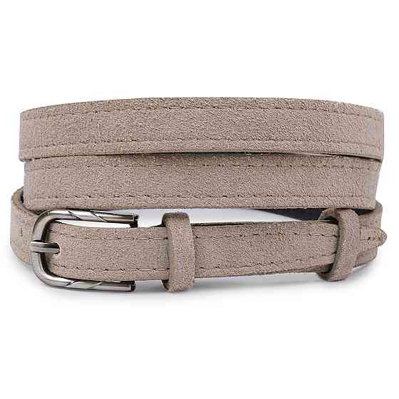 Женский замшевый ремень Vintage 20755 Серый Киев