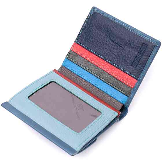 Стильный женский кошелек среднего размера из натуральной кожи ST Leather 19497 Бирюзовый Киев