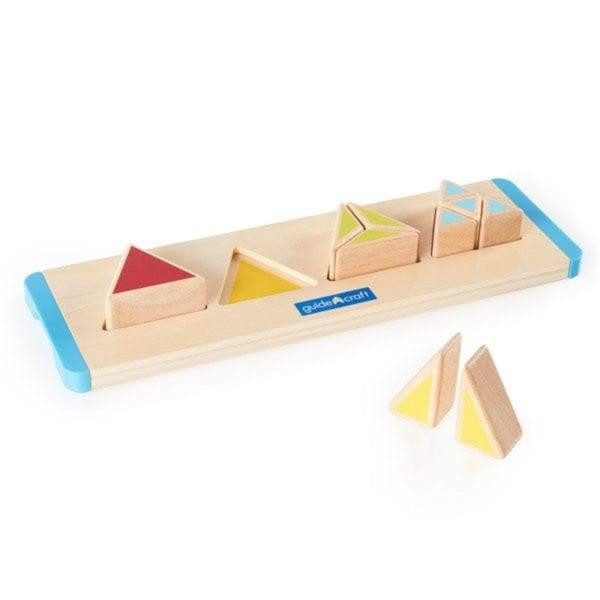 Дерев'яний пазл-сортер Guidecraft Manipulatives Частини трикутника (G6745) Харьков - изображение 2