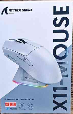 Ведмедик ATTACK SHARK X11 біла, 65 годин на одному заряді. Київ