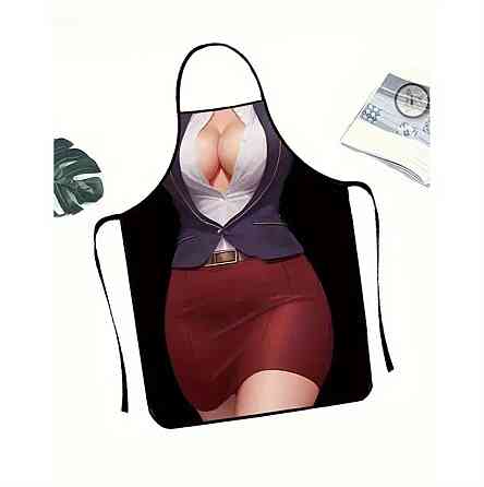 Фартух прикольний дівчина в костюмі 80 на 60 см різнобарвний Київ