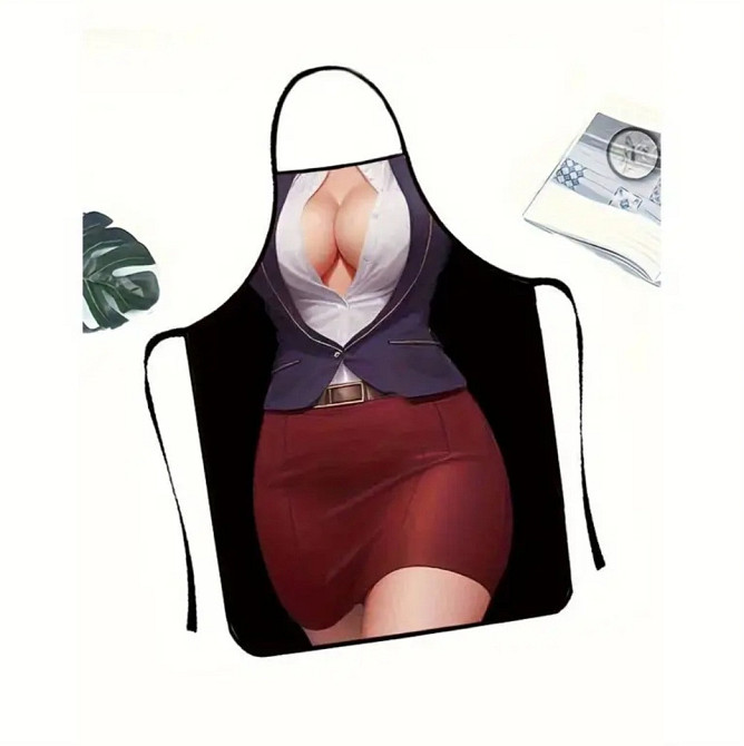 Фартух прикольний дівчина в костюмі 80 на 60 см різнобарвний Київ - фото 2