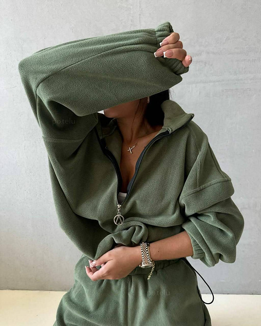 Теплий жіночий костюм з фліс-полару Одеса - фото 2