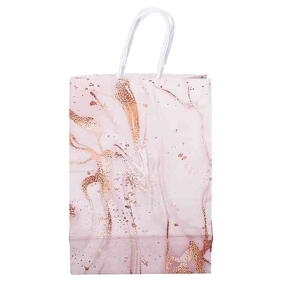 Набір подарункових пакетів з паперу 12 шт 15×8×21 см Рожевий HP-10359-22P Київ