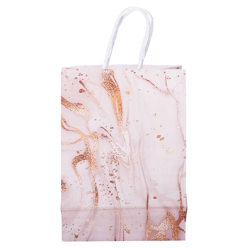 Набір подарункових пакетів з паперу 12 шт 15×8×21 см Рожевий HP-10359-22P Київ - фото 3