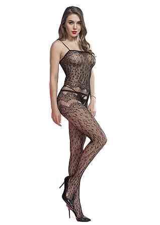 Эротический бодистокинг кружевной из сетки, женское секси белье,универсальный размер рост:145–185 см, One Size черный,70110 Каменец-Подольский