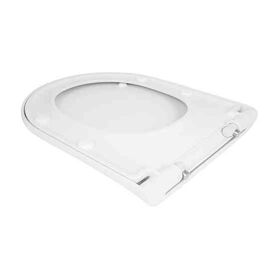 Qtap Сидіння для унітаза (Robin 490, Scorpio 490) 430x363x60 мм, White, з мікроліфтом, Slim Duroplast, MagLock QTSC179W48915 Київ