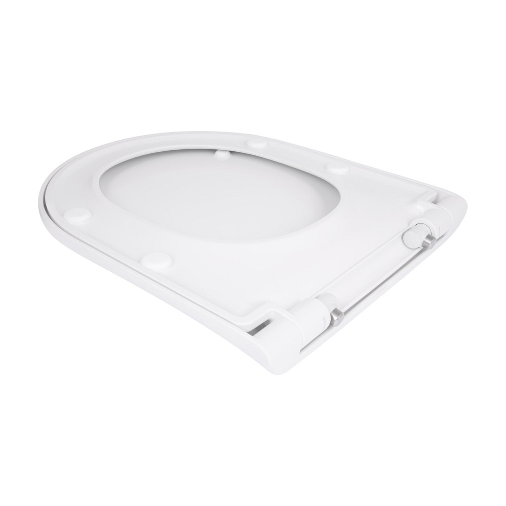 Qtap Сидіння для унітаза (Robin 490, Scorpio 490) 430x363x60 мм, White, з мікроліфтом, Slim Duroplast, MagLock QTSC179W48915 Київ - фото 4