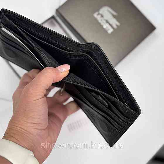 Мужской зажим Lacoste — кожаный, брендовый, для стильных мужчин (6607) Киев