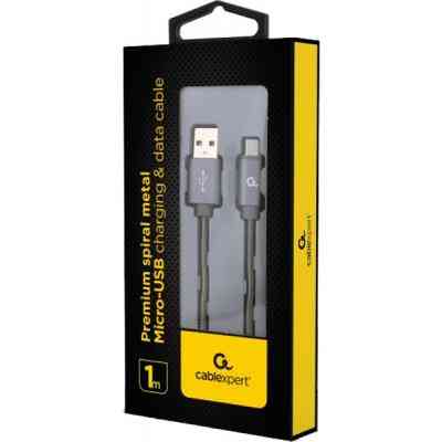 Дата кабель USB 2.0 Micro 5P to AM Cablexpert (CC-USB2S-AMmBM-1M-BG) Вінниця