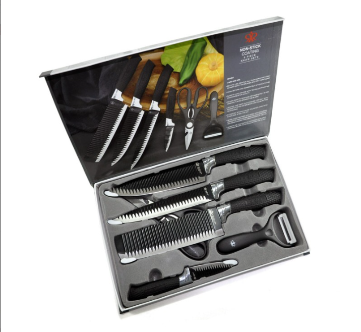 Набір кухонних ножів GENUINE 6 PCS Нержавіюча Сталь 4787 Одеса - фото 5