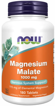 Магній малат Now Foods Magnesium Malate 1000mg 180 таб Київ