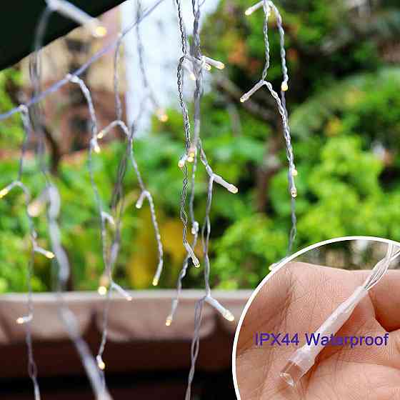 Гирлянда новогодняя светодиодная Капля Росы цветная 300 LED 3x1м праздничная Киев