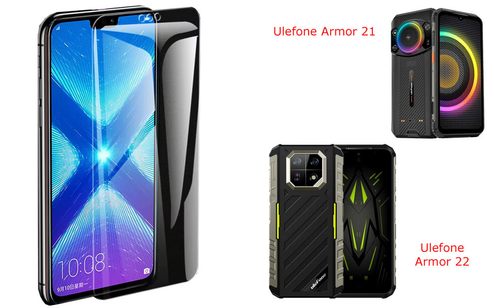 Защитное стекло NeoGlass для Ulefone Armor 21, Armor 22 – ультрапрозрачное и устойчивое Киев - изображение 2