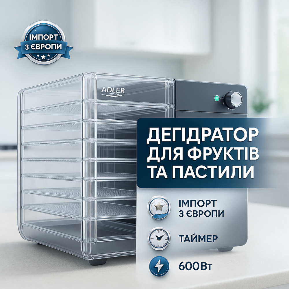 Сушарка для м’яса та риби, Сушарка для фруктів і овочів з Польщі Електрична з п’ятьма лотками FM-71 Львів - фото 17