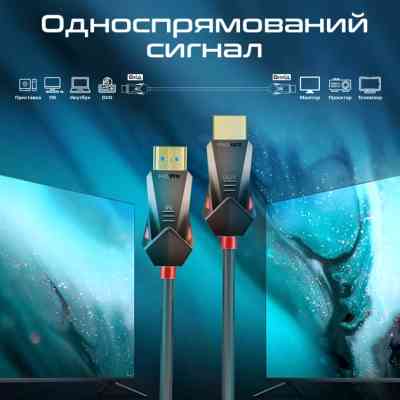 Кабель мультимедийный HDMI to HDMI 15.0m v.2.0 prolink4k60-15m Promate (prolink4k60-15m) Винница