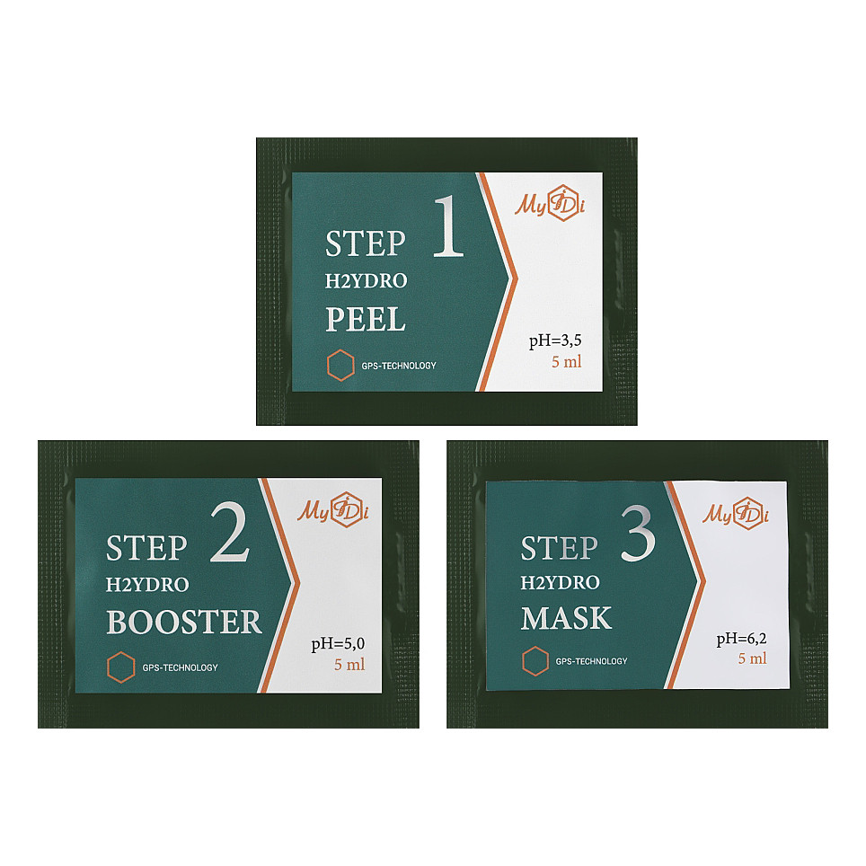 Зволожуючий пілінг набір для обличчя Енергія канабісу MyIDi 9 саше Київ - фото 2