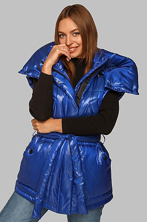 МОДНЫЙ ЖИЛЕТ АЛИСА ИЗ ПЛАЩЕВКИ С ПОЯСОМ . S-XL р. Киев - изображение 4