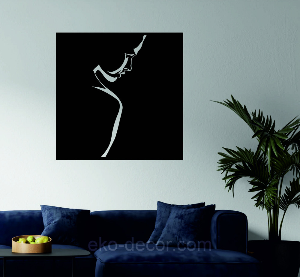 Декоративне настінне Панно «Силует жінки», Декор на стіну Київ - фото 1