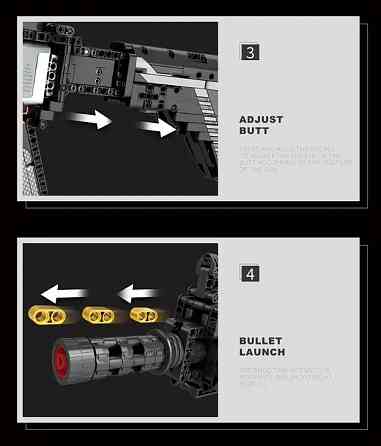 Конструктор автомат игровая штурмовая винтовка M416 на 1188 деталей Каменец-Подольский