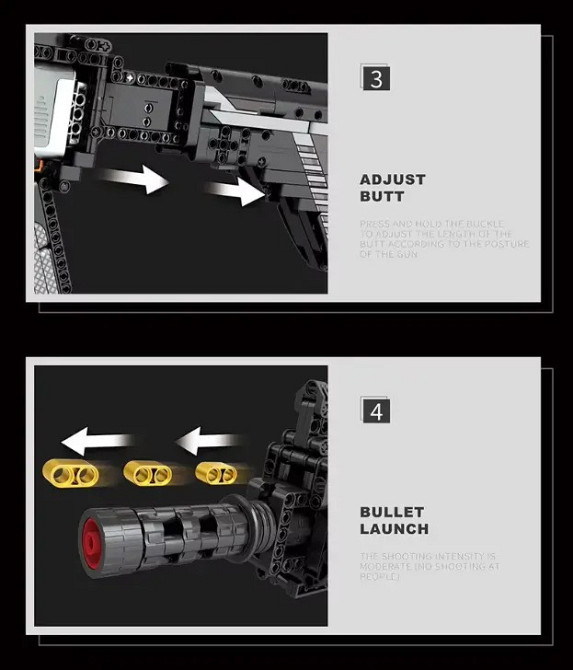 Конструктор автомат ігрова штурмова гвинтівка M416 на 1188 деталей Кам'янець-Подільський - фото 6
