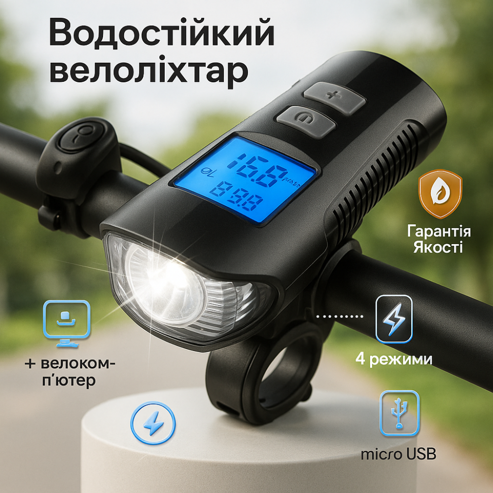 Потужні велосипедні фари XA-585-T6+2LED, Ліхтар для велосипеда з зарядним пристроєм VG-83 Львів - фото 9