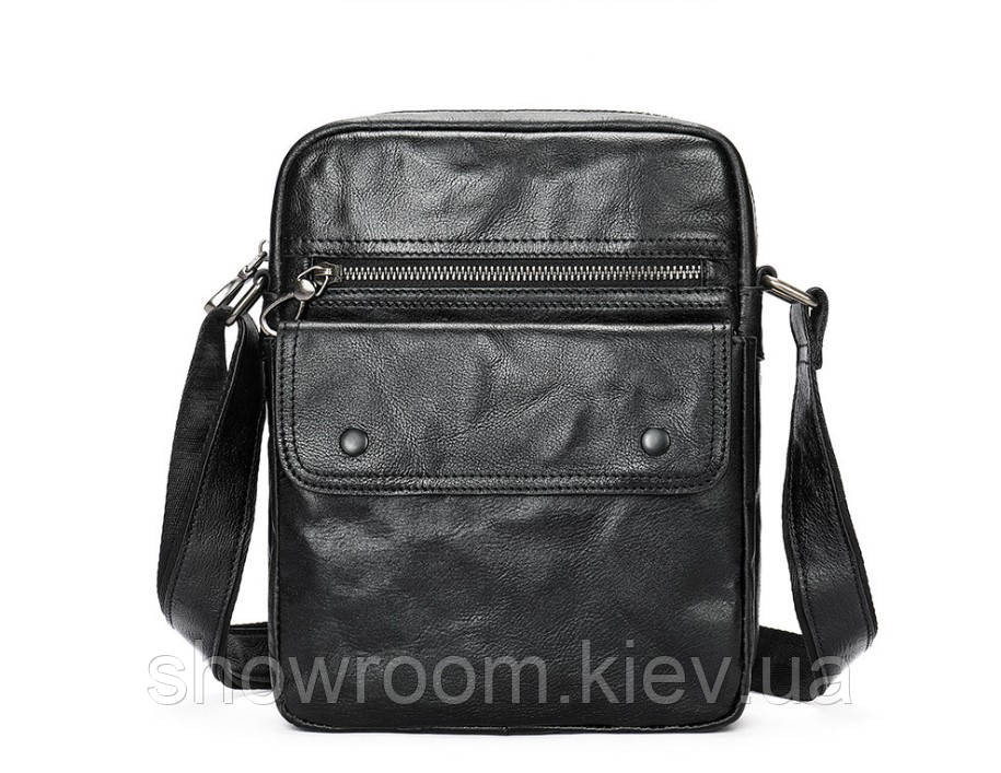 Шкіряна чоловіча сумка середніх розмірів Leather Collection (6119) Київ - фото 5