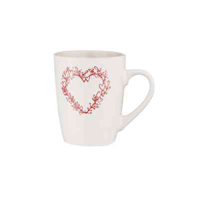 Чашка Ardesto Heart, 320мл, кераміка, білий (AR3467W) Вінниця