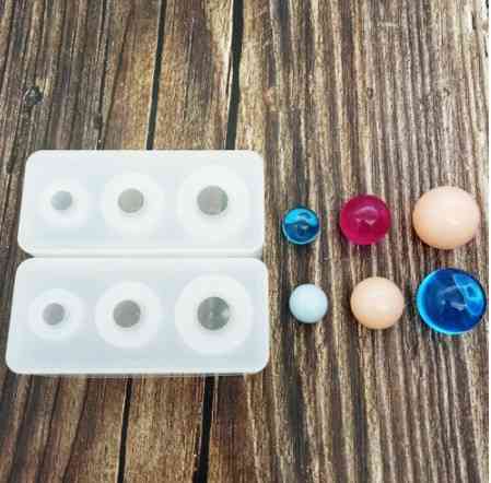 Силиконовая форма Шарики 90 на 40 мм серый Киев