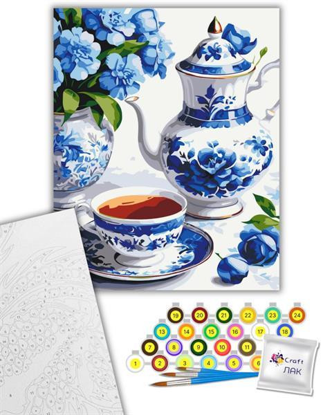 Картина за номерами ArtCraft Натюрморт у блакитних тонах 40х50 см (12040-AC) Харьков - изображение 1