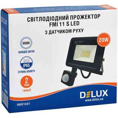 Прожектор Delux FMI 11 S LED 20Вт 6500K IP65 (90021207) Винница