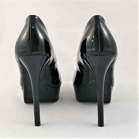 Жіночі Чорні Туфлі на Каблуку Шпильке Лакові Модельні (розміри: 36,38) — 157 Дніпро