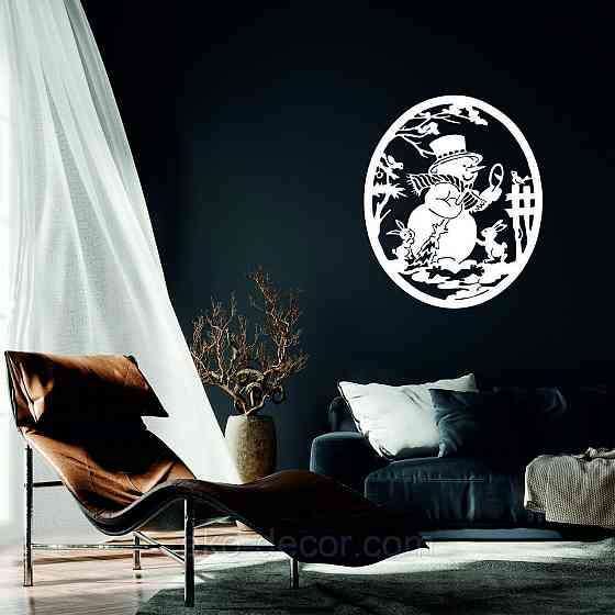 Декоративне настінне Панно «Сніговик», Декор на стену Київ