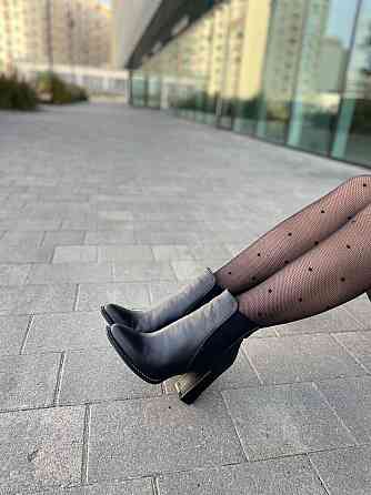 Nivelle Черевики жіночі NIVELLE чорні натуральна шкіра каблук 10 см размеры 35р.38р. (3918) Коломия