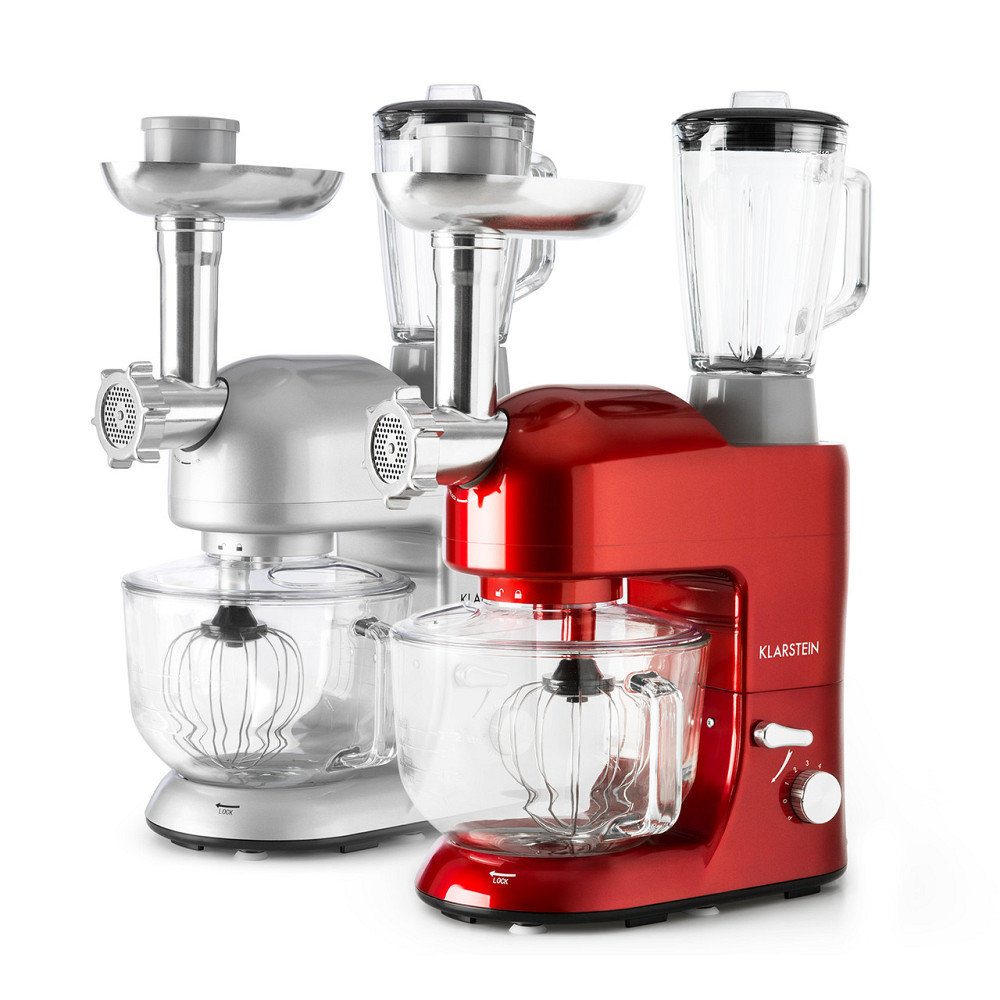 Кухонний комбайн Lucia Rossa 2G, блендер, м'ясорубка, 1300 Вт, без бісфенолу-А, червоний (Німеччина, читати Рівне - фото 10