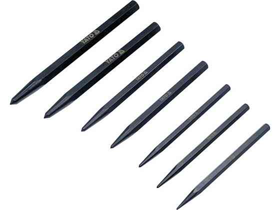 Кернери розмічальні YATO l=100- 140 мм; Ø = 1.5-6 мм, компл. 7 шт. [60] Одеса