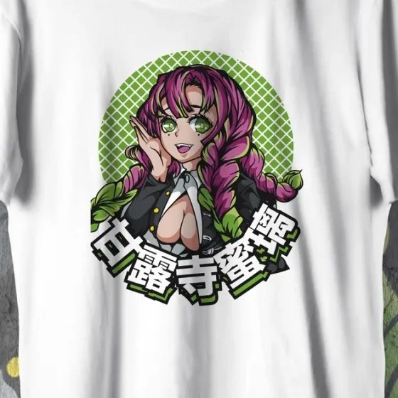 Футболка для подростка мальчика с принтом Клинок, рассекающий демонов Міцурі 3 140E W Размер 160 Anime10415 Днепр