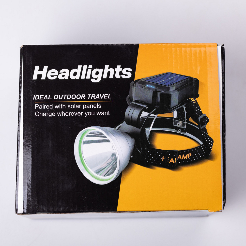 Налобний акумуляторний фонарь з сонячною зарядкою Київ - фото 6