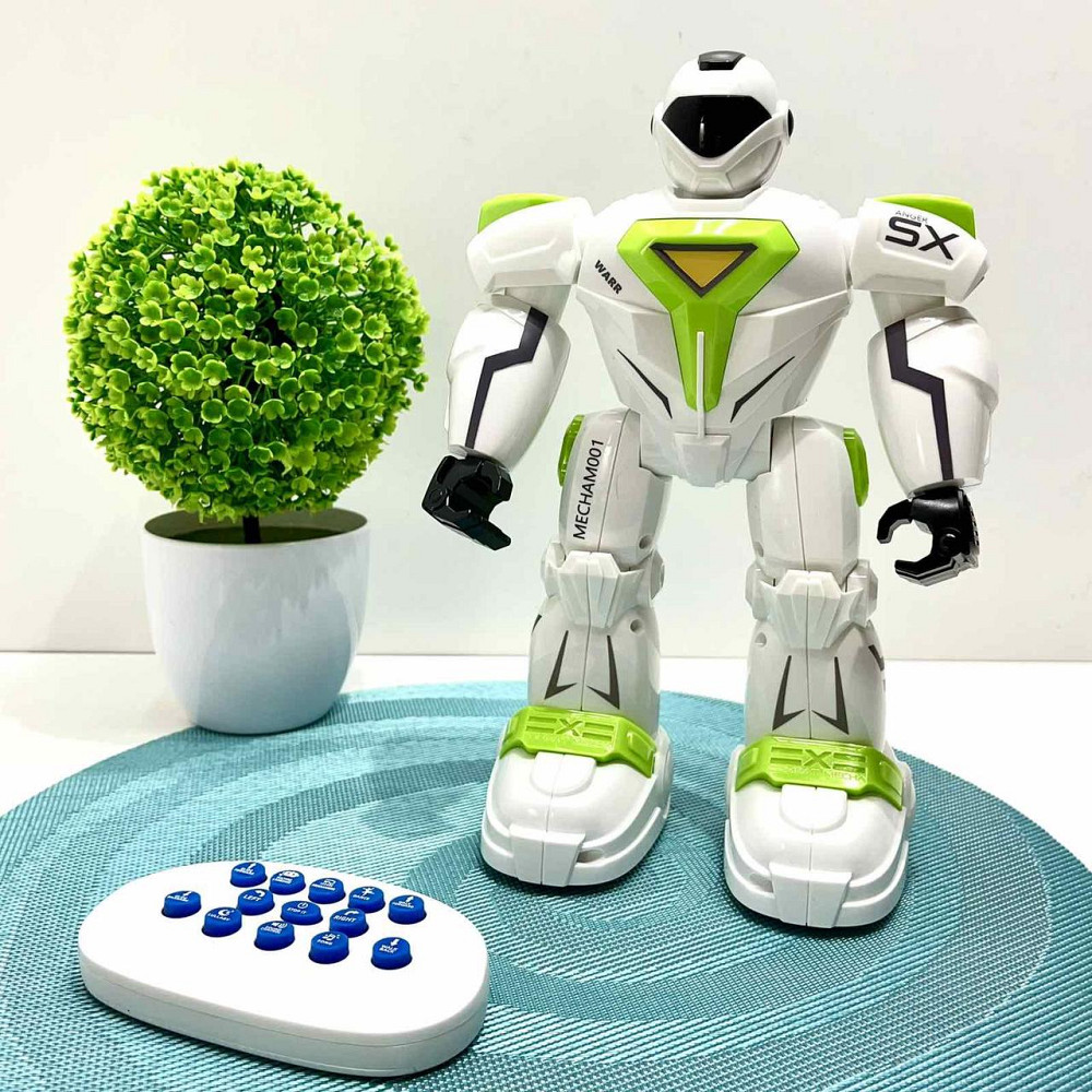 Робот на пульті керуванні танцює музика звук на англійській світ програмований Білий із зеленим (G26) Чернигов - изображение 4