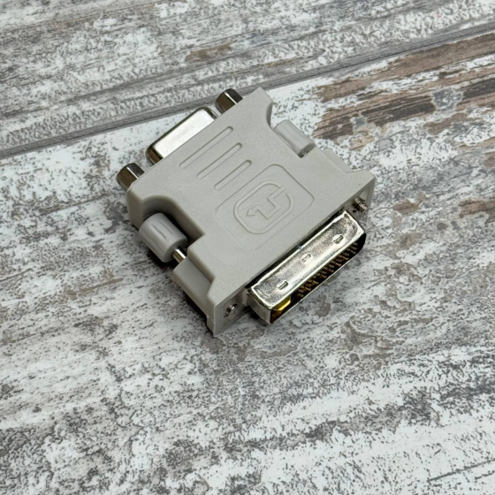Адаптер DVI-I (24+5) – VGA, папа-мама, переходник для подключения VGA монитора к DVI-I видеокарте Киев