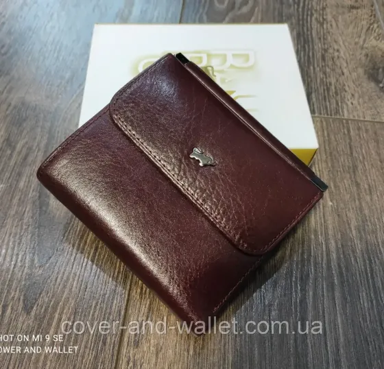 Невеликий жіночий гаманець з гладкої шкіри з монетницею Braun Buffel Чорний Київ