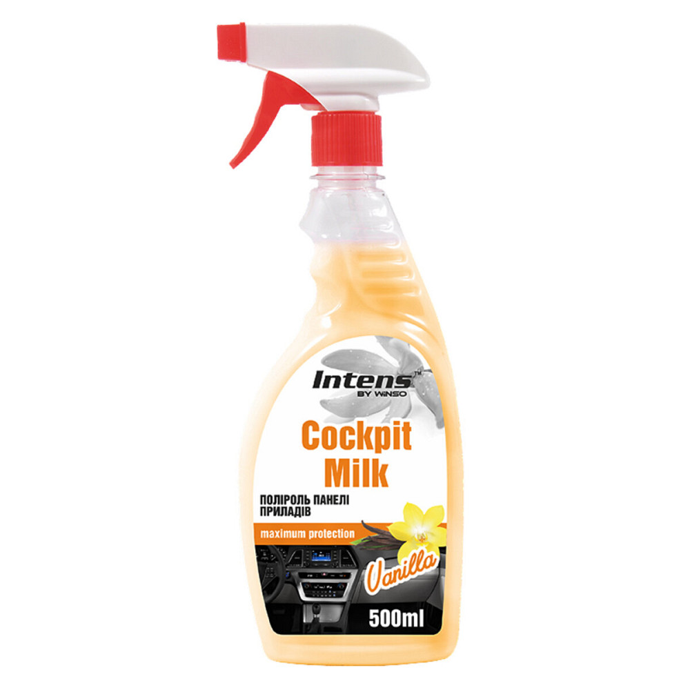 Полироль-молочко для панели приборов Winso Cockpit Milk Ваниль, 500мл Киев - изображение 1