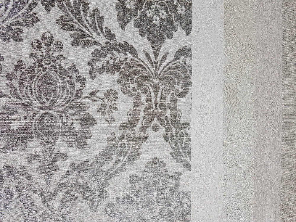 Шовілові на флізеліні AS creation Perfect 1.06Х10 класика вензель срібло бронза на світло бронзу Київ - фото 2