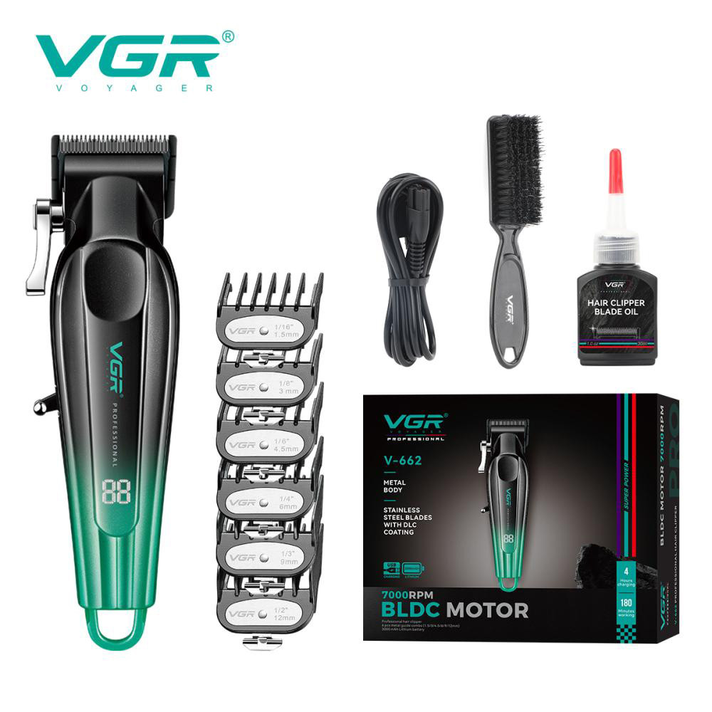 Машинка-тример 3 в 1 для стрижки волосся VGR V-662, Тример для стрижки акумуляторний професійний DF-32 Івано-Франківськ - фото 9