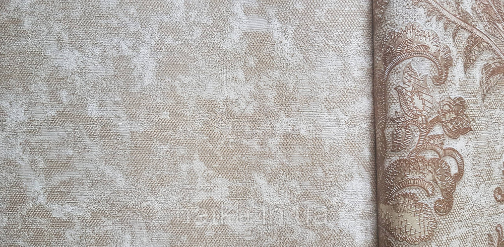 Шпалери вінілові на флізеліні AdaWall Seyyah1.06х10 під штукатурку структурні золотисті коричневі Київ - фото 2