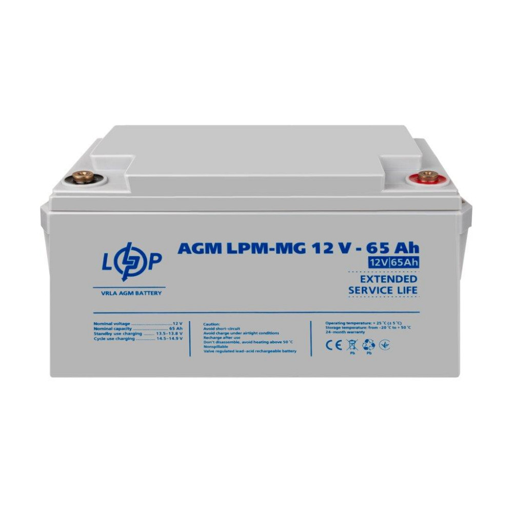 Аккумулятор мультигелевый LPM-MG 12V - 65 Ah Киев - изображение 2