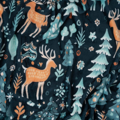 Плед Ardesto Christmas Flannel 160х200см, 100% поліестер, олені, зелений (ART0127PB) Вінниця - фото 3