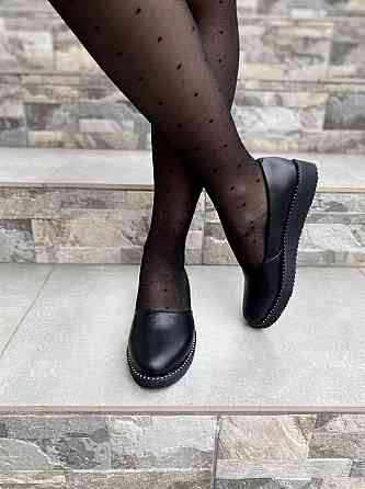 BOGATKO Балетки жіночі BOGATKO 8131 чорні (весна-осінь, шкіра натуральна) (3543) Коломыя