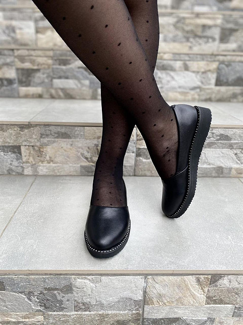 BOGATKO Балетки жіночі BOGATKO 8131 чорні (весна-осінь, шкіра натуральна) (3543) Коломыя - изображение 3