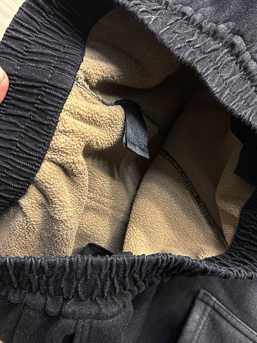 Брюки женские Alia 9148 утепленные на флисе мом большие размеры черные, черный, 4XL Киев - изображение 5